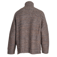 Lu Ren Rollkragen Pullover "Cleon" - grau taupe blau melange