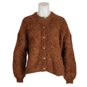 des petits hauts Cardigan "Alma" - cognac melange
