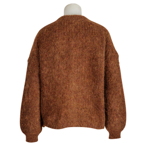 des petits hauts Cardigan "Alma" - cognac melange