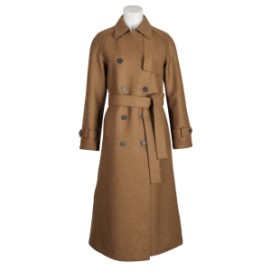 Harris Wharf London - Caban Mantel Wolle - cognac