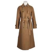 Harris Wharf London - Caban Mantel Wolle - cognac