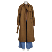Harris Wharf London - Caban Mantel Wolle - cognac