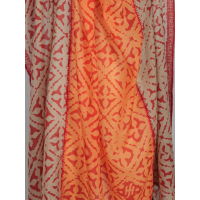 friendly hunting - Cashmere Tuch "Eyes of Marrakesh" - karminrot sand orange