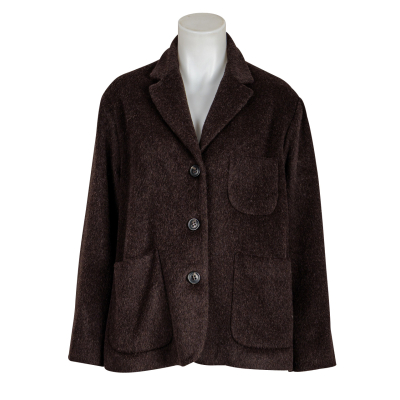 Kiltie Blazer "Petra" Alpaca-Wolle - braun