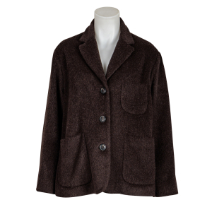 Kiltie Blazer "Petra" Alpaca-Wolle - braun