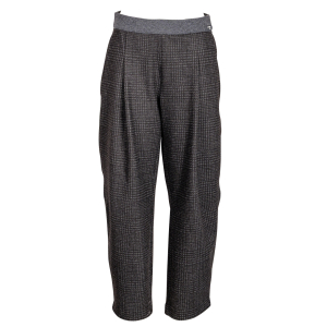 Cambio Hose "Olive" Glencheck - schwarz / beige