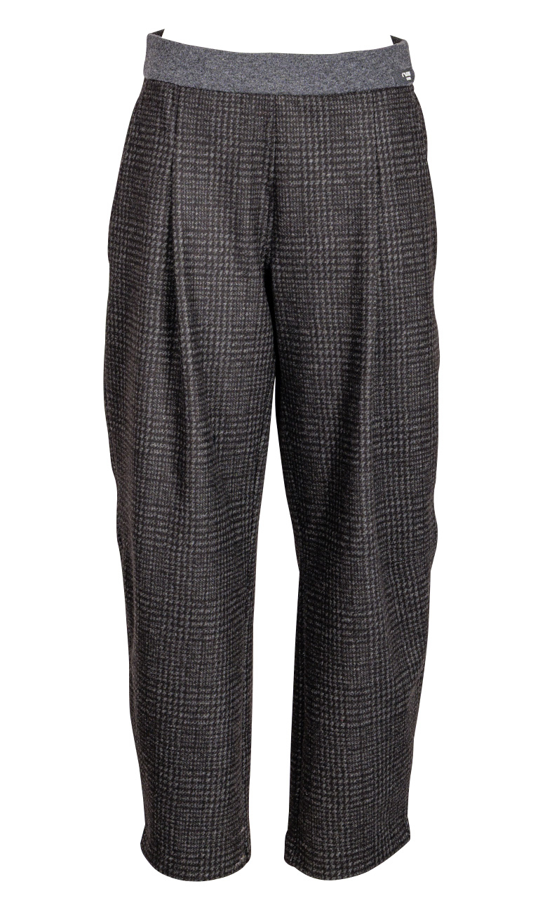 Cambio Hose "Olive" Glencheck - schwarz / beige