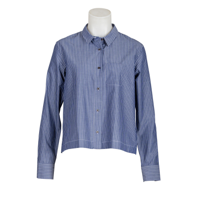 Lis Lareida Bluse "Emmie" Nadelstreifen - blau weiß