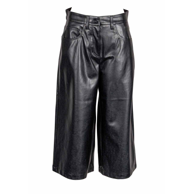 Cambio Leder Vegan Hose/Rock/Bermuda "Ellen" - schwarz
