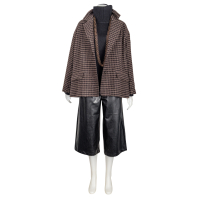 Cambio Leder Vegan Hose/Rock/Bermuda "Ellen" - schwarz