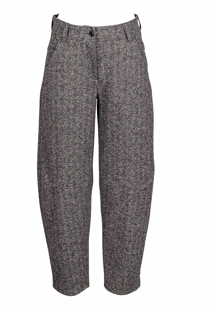 Cambio Hose "Orly Plain" Fischgrat - schwarz ecru