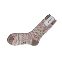 ANT45 - Socken "Kotte" - taupe rose ecru