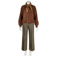 QL2-Quelledue - Hose - Teodora - Tweed -  grün